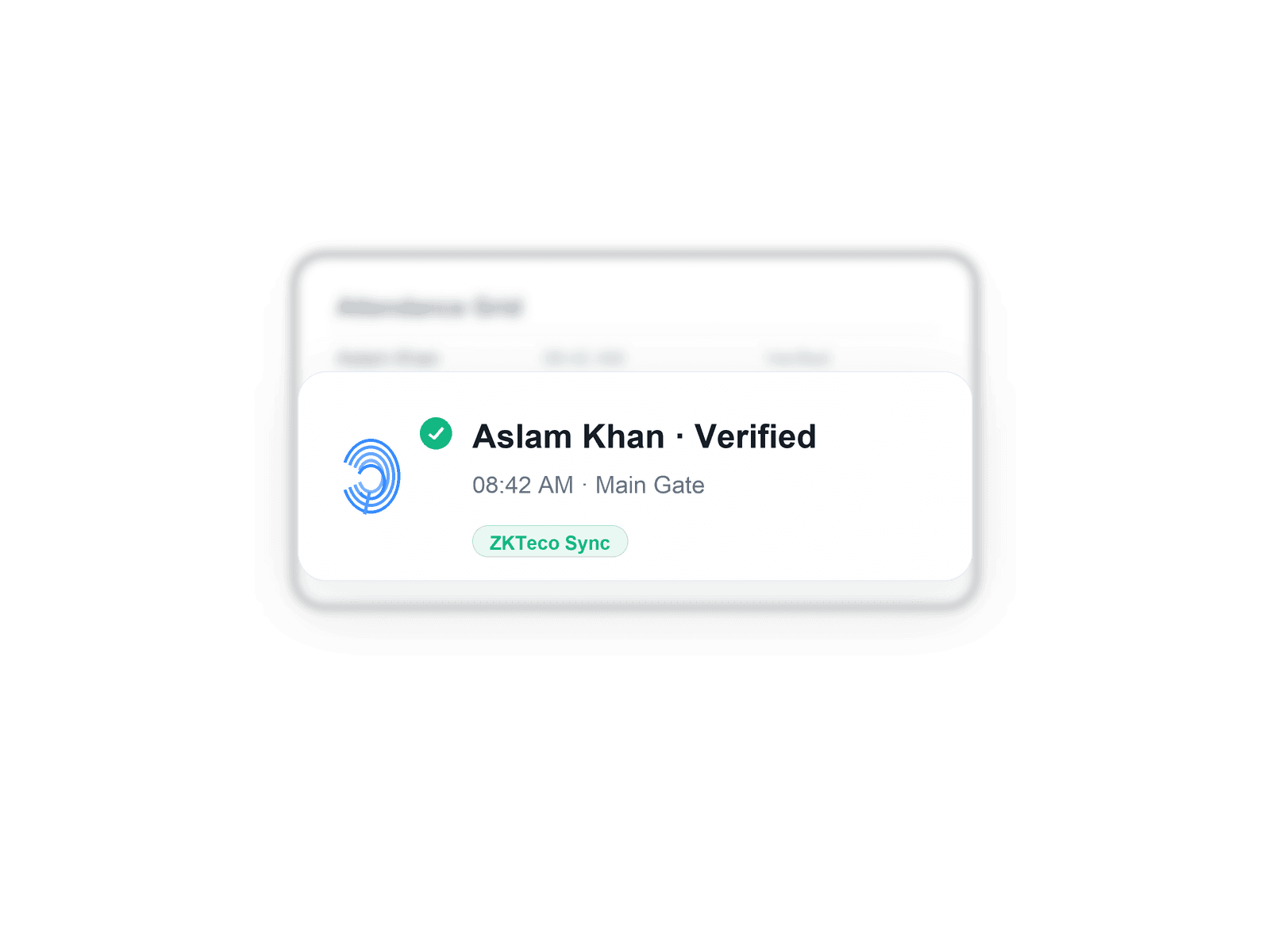 Biometric feature preview